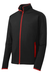 Sport-Tek® Sport-Wick® Stretch Contrast Full-Zip Jacket. ST853