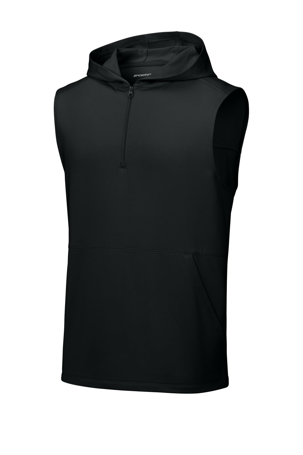 Sport-Tek® Sport-Wick® Stretch Sleeveless Hooded 1/4-Zip ST858 - hero