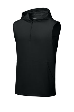 Sport-Tek® Sport-Wick® Stretch Sleeveless Hooded 1/4-Zip ST858 - hero