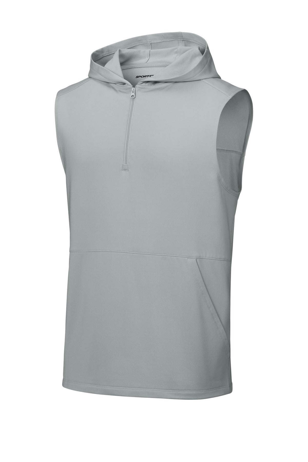 Sport-Tek® Sport-Wick® Stretch Sleeveless Hooded 1/4-Zip ST858