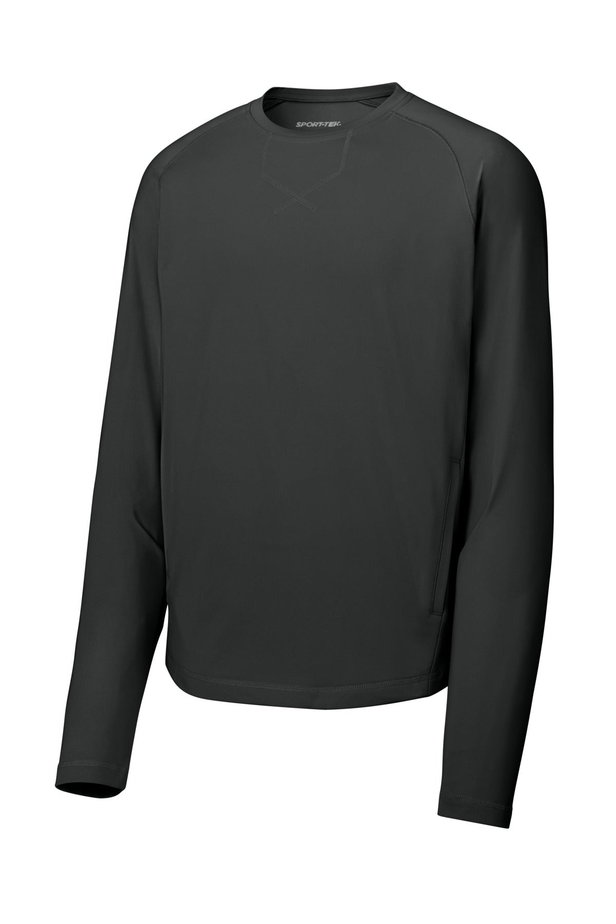 Sport-Tek® Sport-Wick® Stretch Pocketed Crewneck ST859