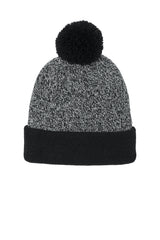 Sport-Tek® Halftime Heather Pom Beanie STC68