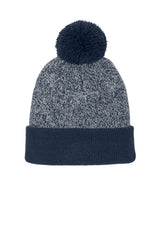 Sport-Tek® Halftime Heather Pom Beanie STC68 - hero