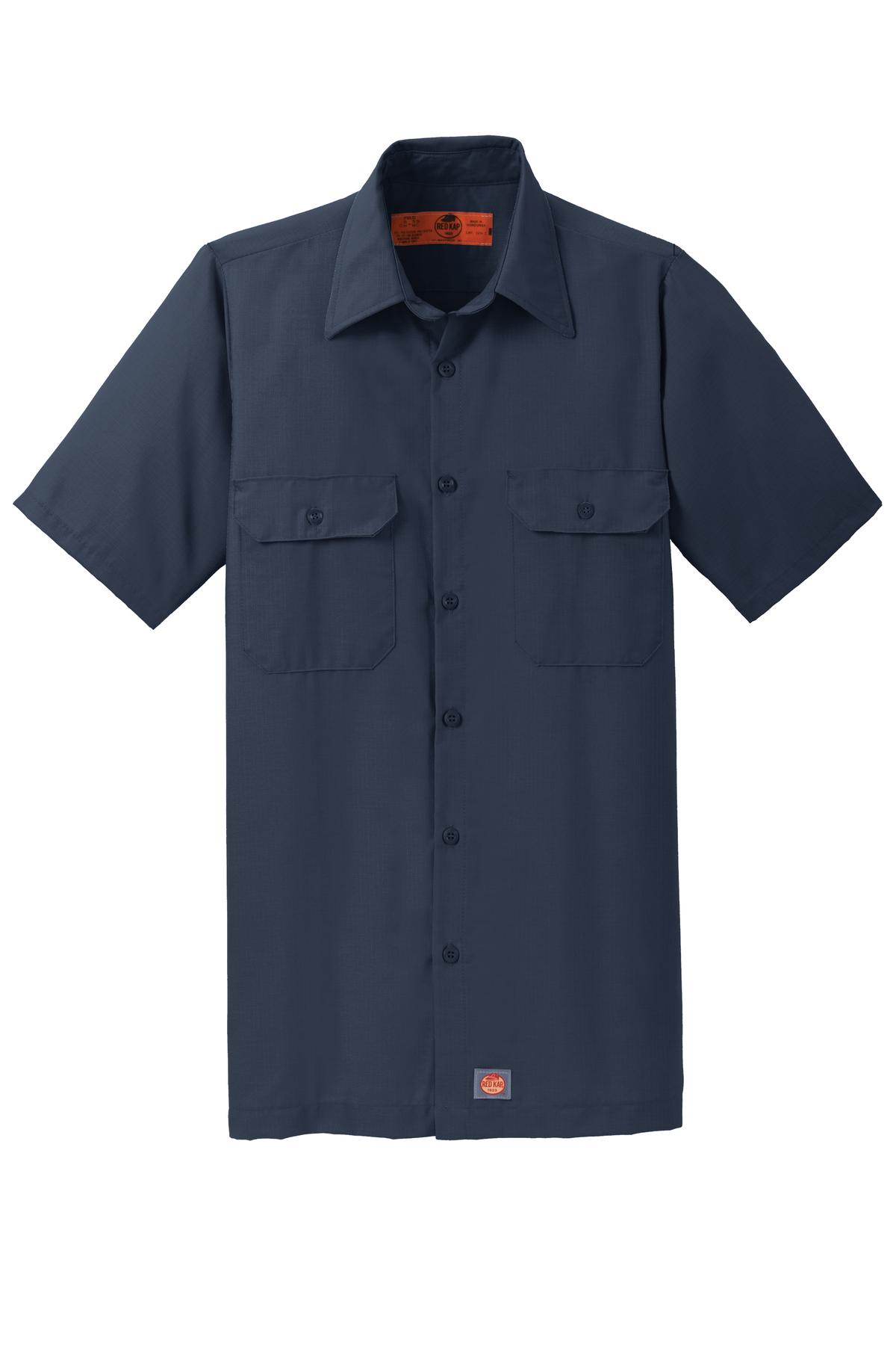 Red Kap® Short Sleeve Solid Ripstop Shirt. SY60
