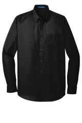 Port Authority® Long Sleeve Carefree Poplin Shirt. W100 - hero