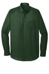Port Authority® Long Sleeve Carefree Poplin Shirt. W100