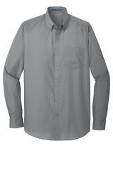 Port Authority® Long Sleeve Carefree Poplin Shirt. W100