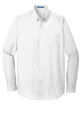 Port Authority® Long Sleeve Carefree Poplin Shirt. W100