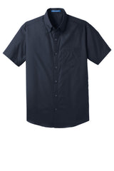 Port Authority® Short Sleeve Carefree Poplin Shirt. W101