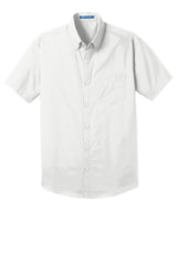 Port Authority® Short Sleeve Carefree Poplin Shirt. W101