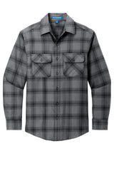 Port Authority® Plaid Flannel Shirt. W668