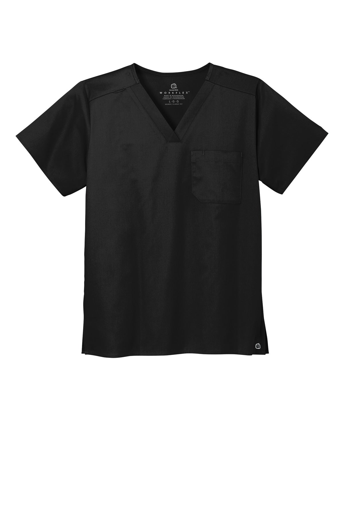Wink® Unisex WorkFlex Chest Pocket V-Neck Top WW3160 - hero