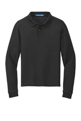 Port Authority® Youth Long Sleeve Silk Touch Polo. Y500LS - hero