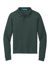 Port Authority® Youth Long Sleeve Silk Touch Polo. Y500LS