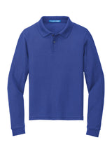 Port Authority® Youth Long Sleeve Silk Touch Polo. Y500LS