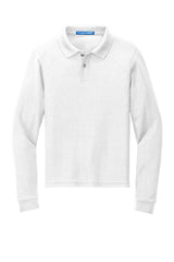 Port Authority® Youth Long Sleeve Silk Touch Polo. Y500LS