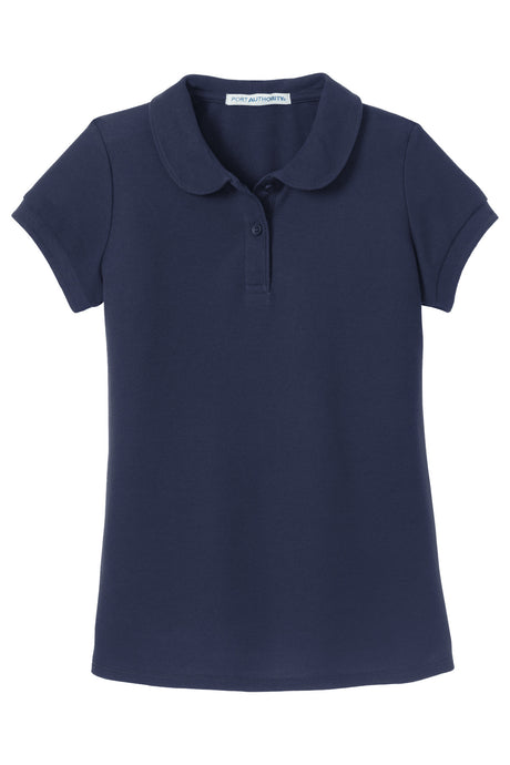 Port Authority® Girls Silk Touch Peter Pan Collar Polo. YG503 - hero