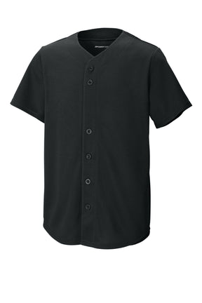 Sport-Tek® Youth PosiCharge® Tough Mesh Full-Button Jersey YST220 - hero