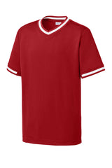 Sport-Tek® Youth Tough Mesh V-Neck Baseball Jersey YST221