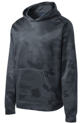 Sport-Tek® Youth Sport-Wick® CamoHex Fleece Hooded Pullover. YST240 - hero
