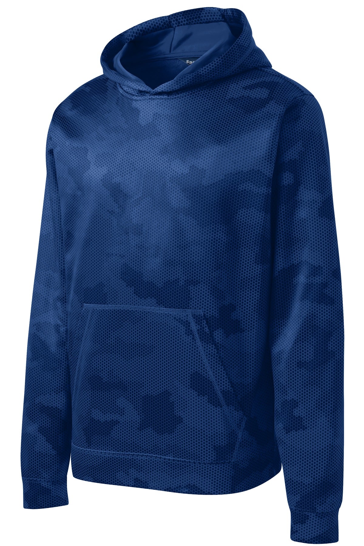 Sport-Tek® Youth Sport-Wick® CamoHex Fleece Hooded Pullover. YST240