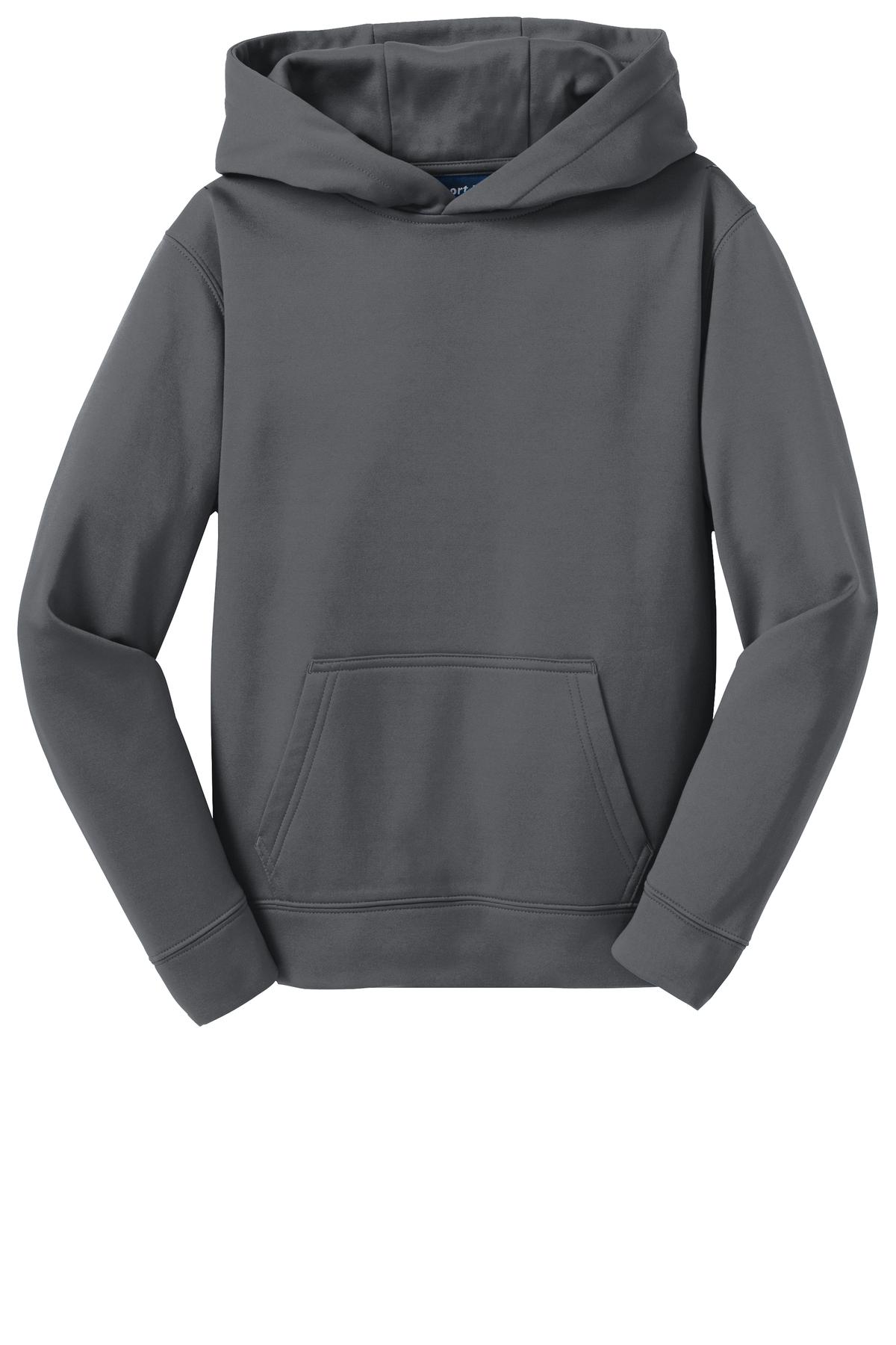 Sport-Tek® Youth Sport-Wick® Fleece Hooded Pullover. YST244