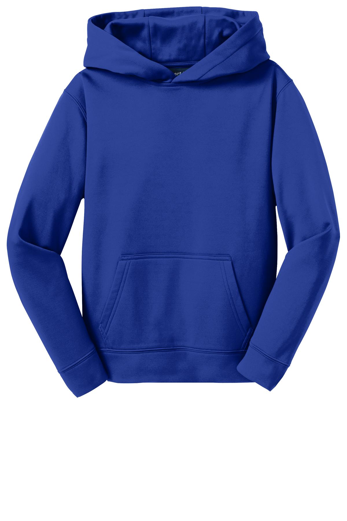 Sport-Tek® Youth Sport-Wick® Fleece Hooded Pullover. YST244