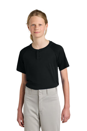 Sport-Tek® Youth PosiCharge® Competitor 2-Button Henley YST359 - hero