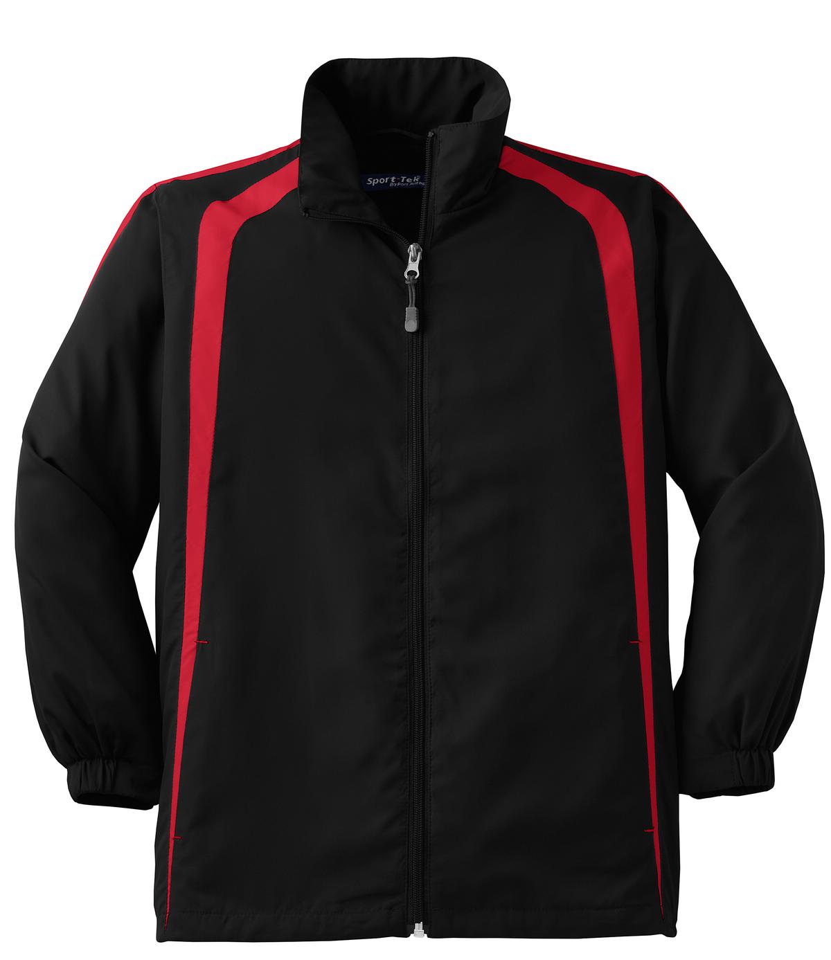 Sport-Tek® Youth Colorblock Raglan Jacket. YST60 - hero