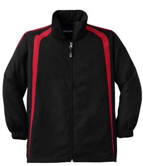 Sport-Tek® Youth Colorblock Raglan Jacket. YST60 - hero