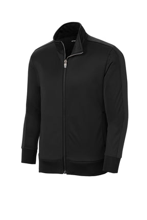 Sport-Tek ® Youth Tricot Sleeve Stripe Track Jacket. YST94 - hero