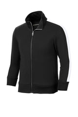Sport-Tek ® Youth Tricot Sleeve Stripe Track Jacket. YST94