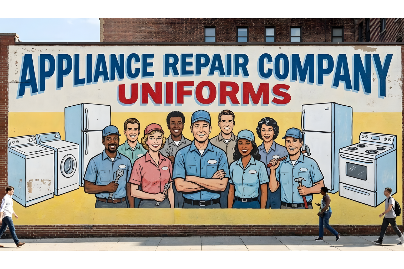 appliance repair company uniforms, screen print, and embroidery in Florida