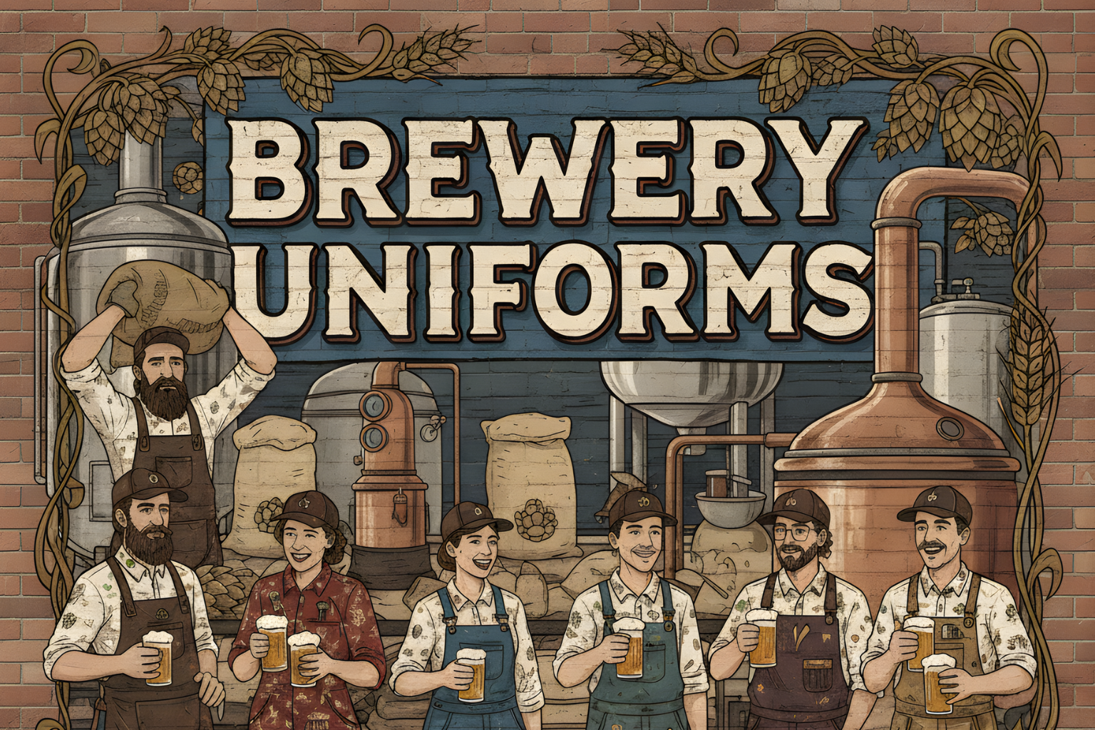 brewery uniforms, screen print, and embroidery in Florida