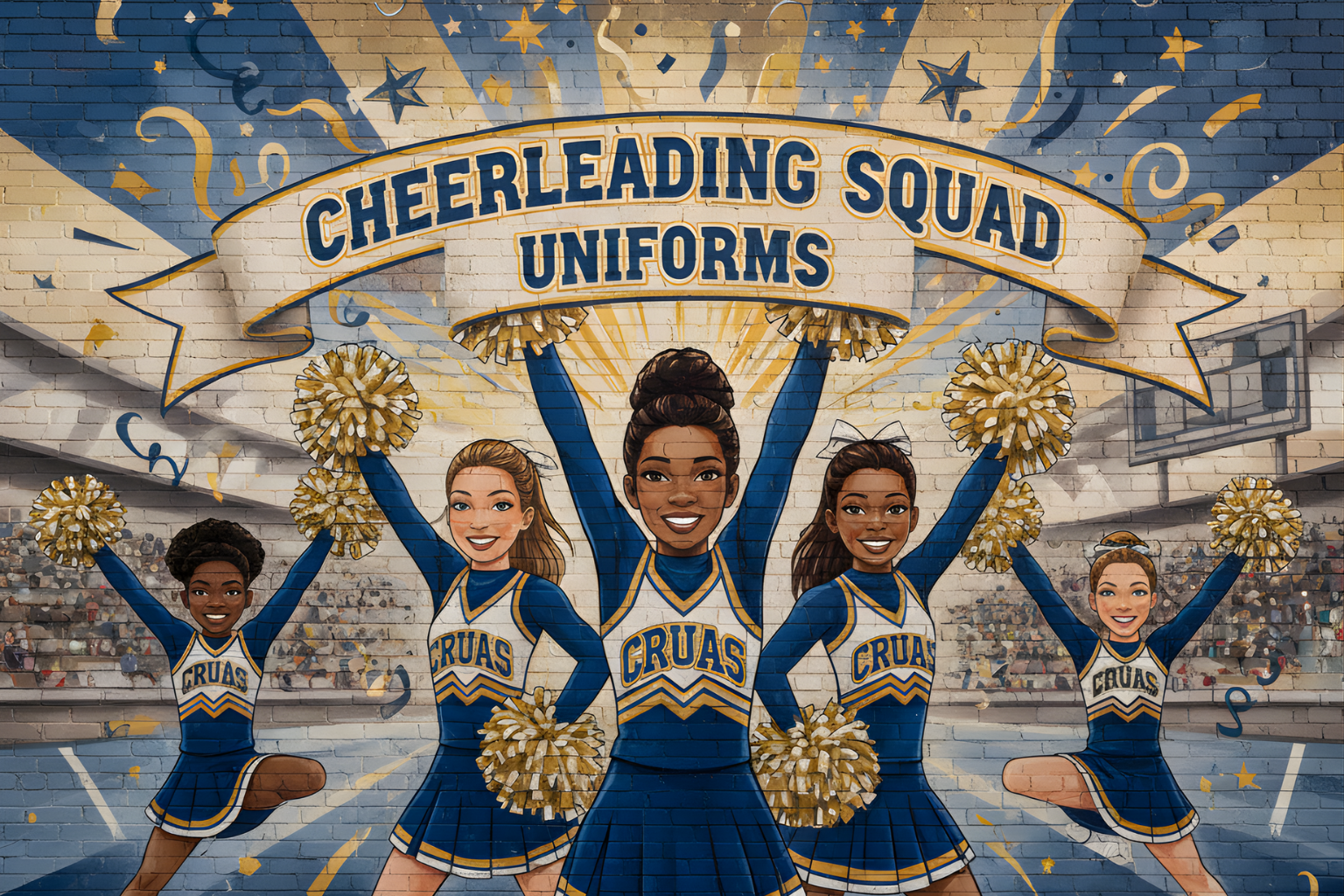 cheerleading squad uniforms, screen print, and embroidery in Florida