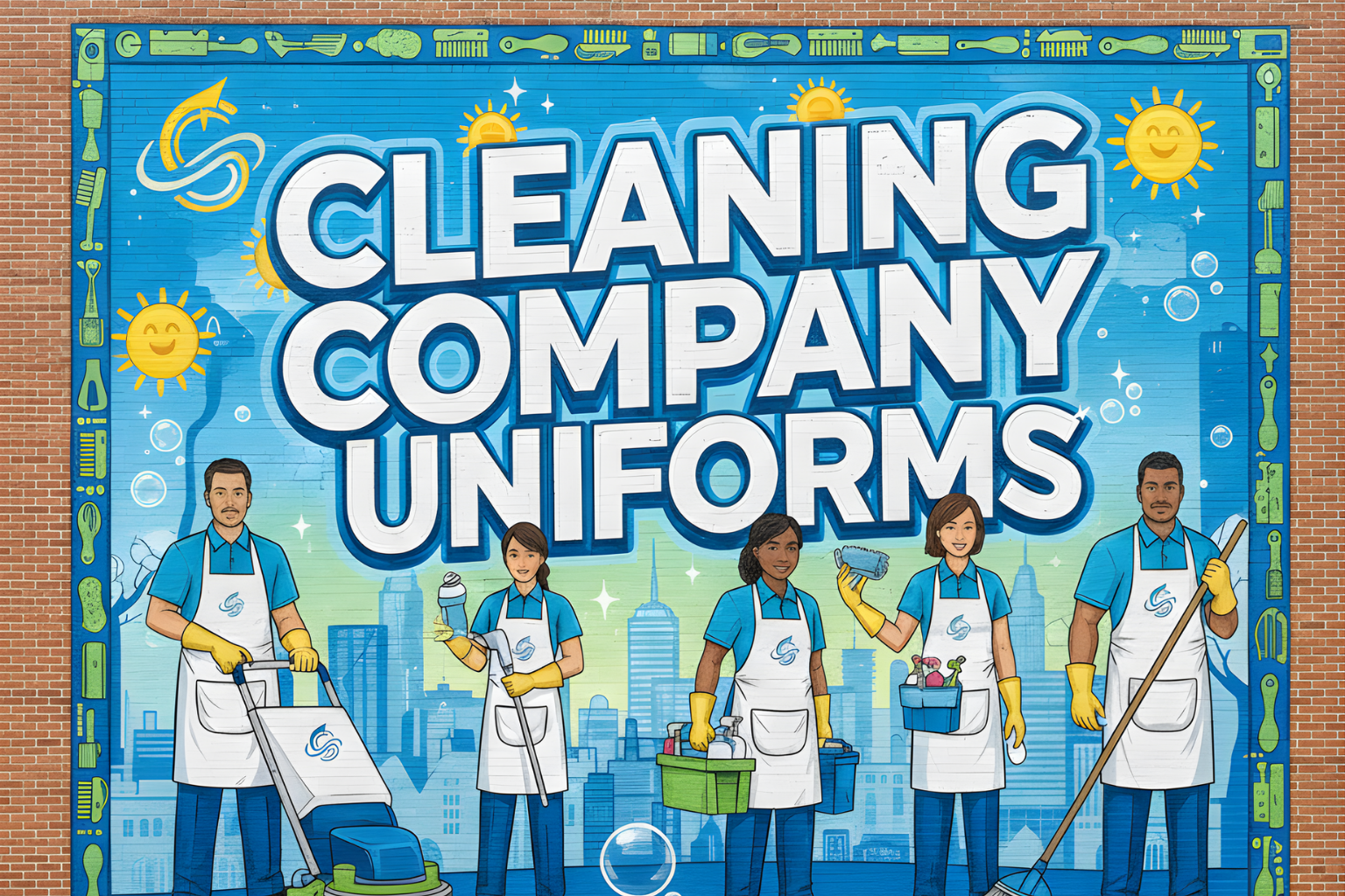 cleaning company uniforms, screen print, and embroidery in Florida