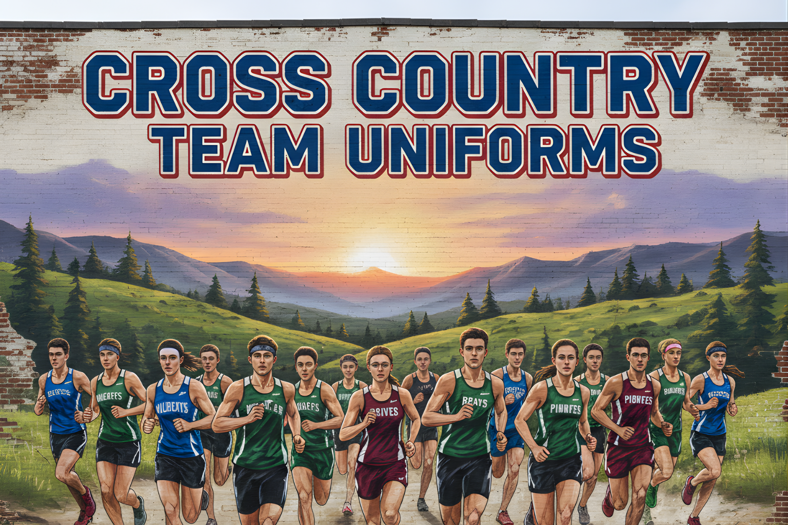 cross country team uniforms, screen print, and embroidery in Florida