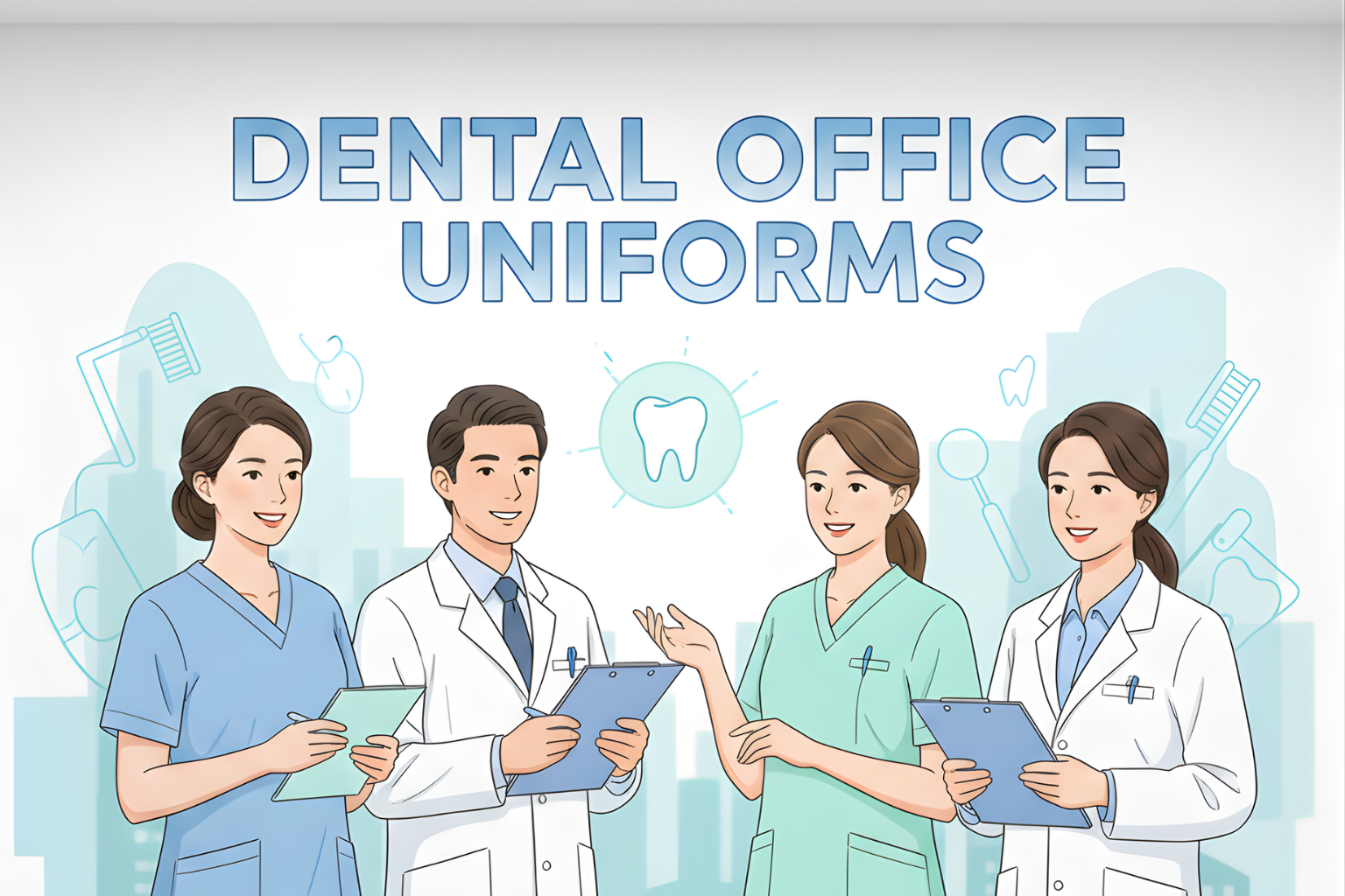 dental office uniforms, screen print, and embroidery in Florida