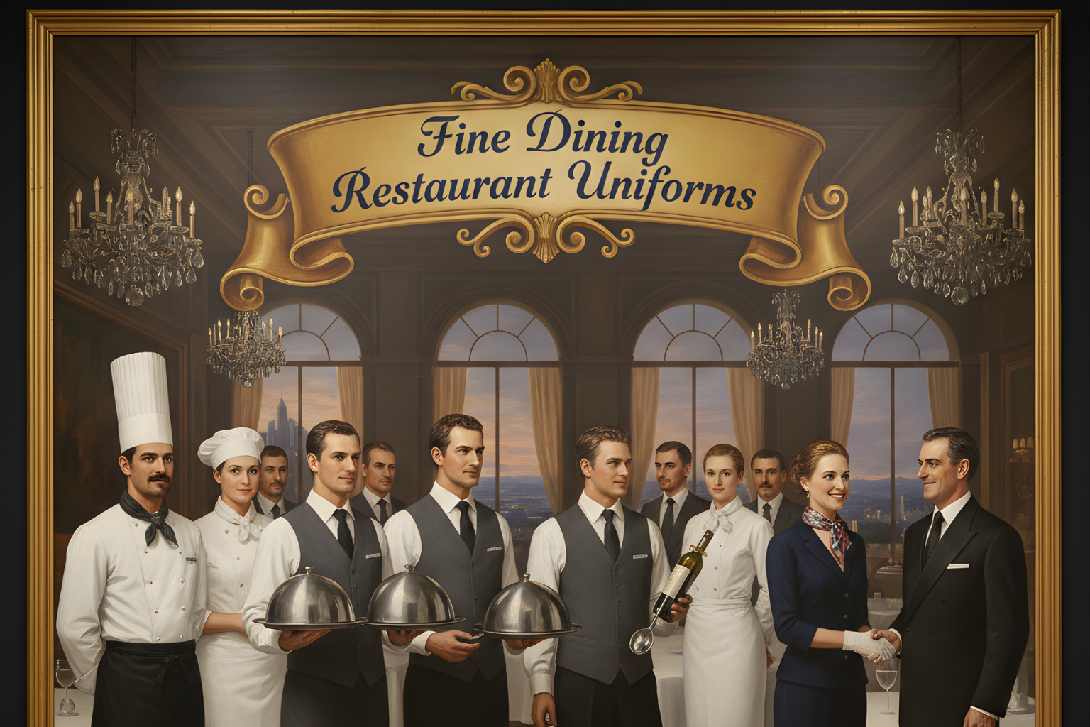 fine dining restaurant uniforms, screen print, and embroidery in Florida
