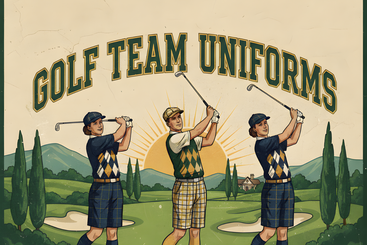 golf team uniforms, screen print, and embroidery in Florida