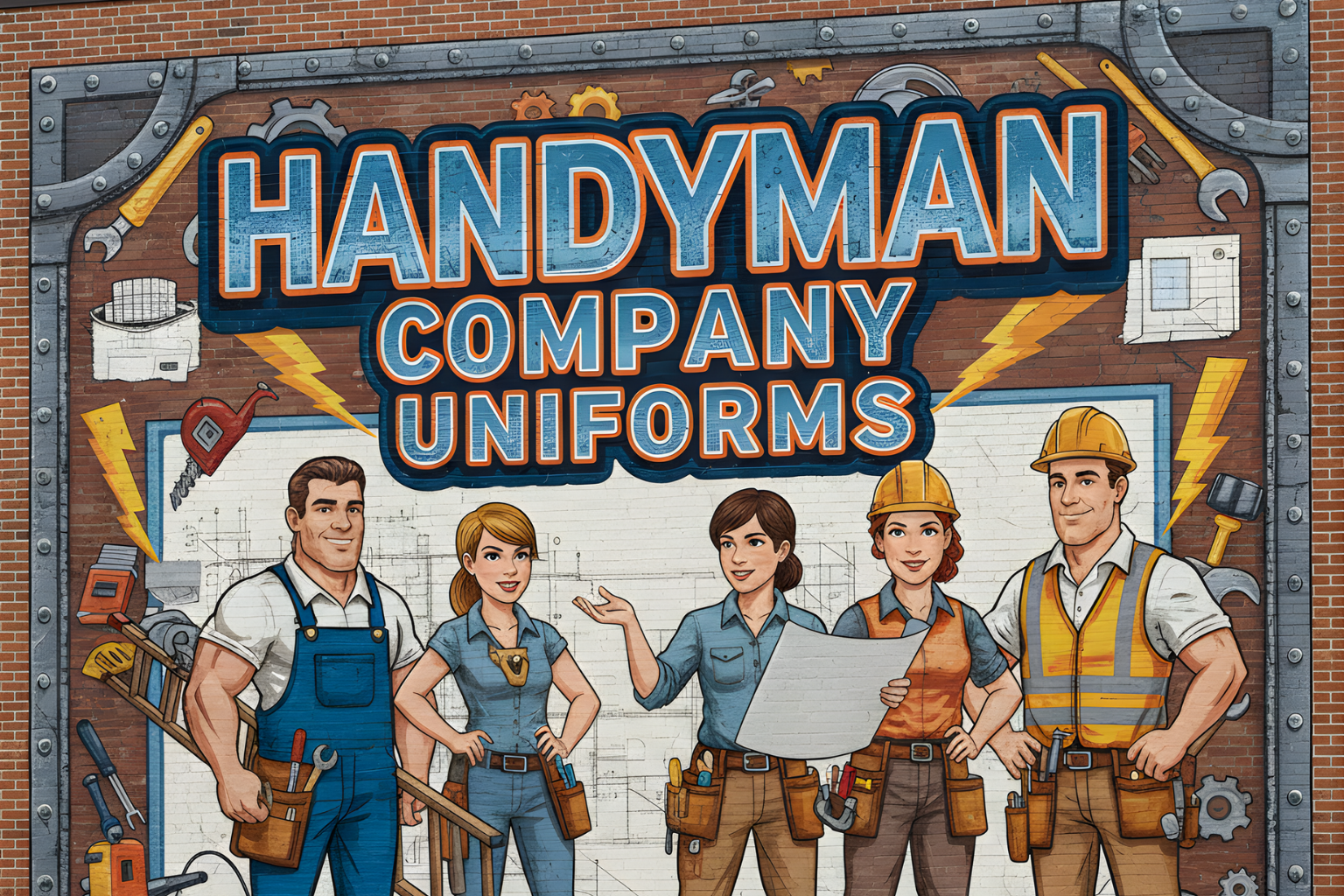 handyman company uniforms, screen print, and embroidery in Florida