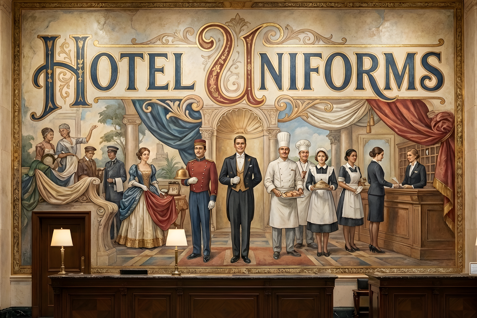 hotel uniforms, screen print, and embroidery in Florida