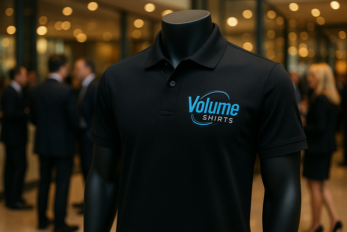 Make the logo volume shirts with a stylish design 