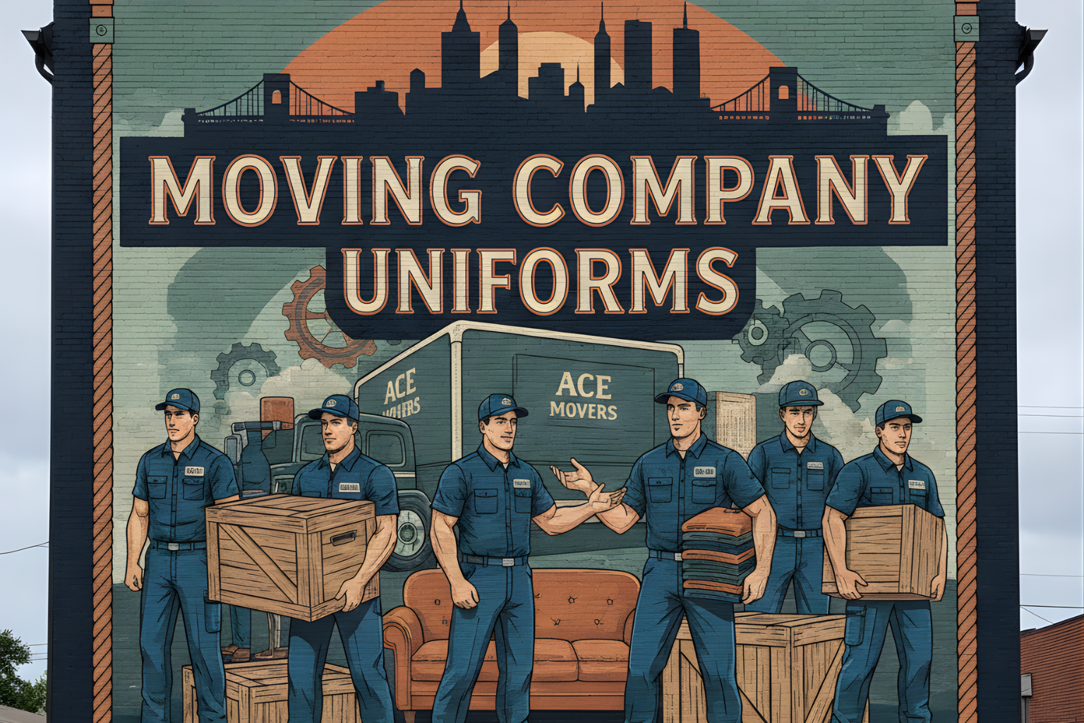 moving company uniforms, screen print, and embroidery in Florida