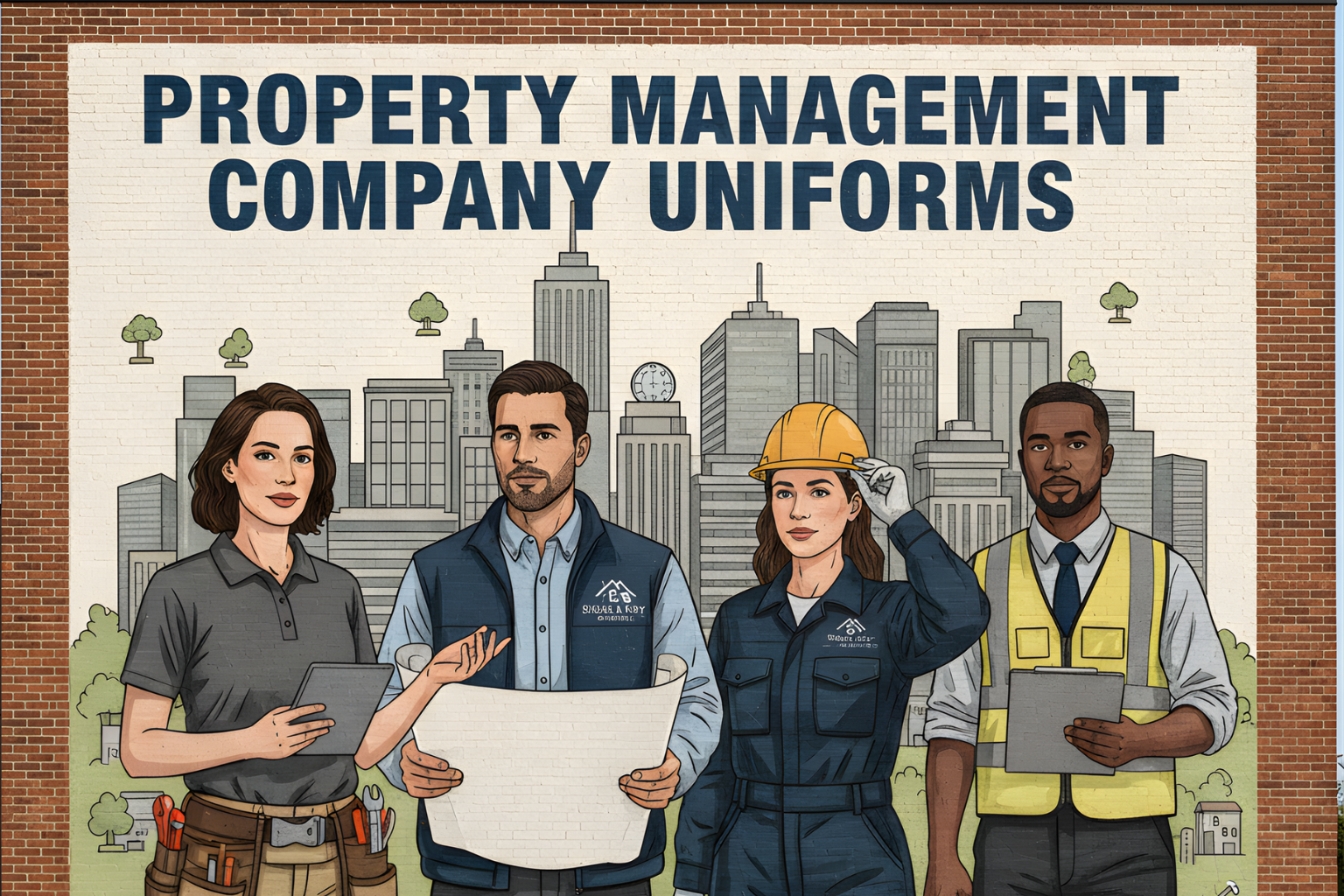 property management company uniforms, screen print, and embroidery in Florida