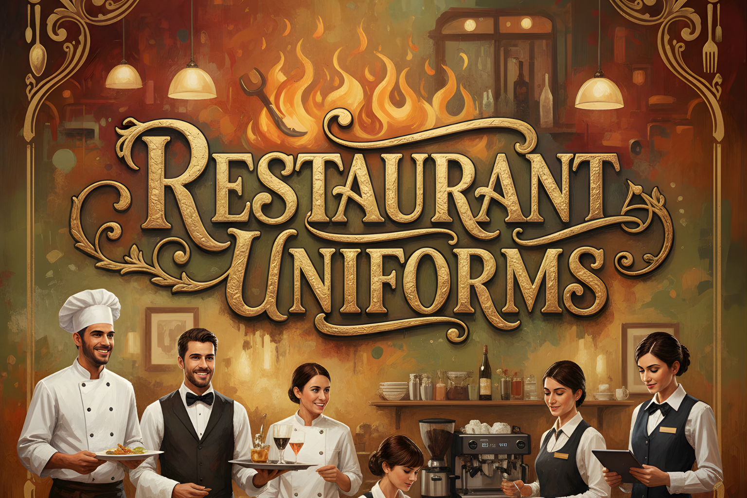 restaurant uniforms, screen print, and embroidery in Florida
