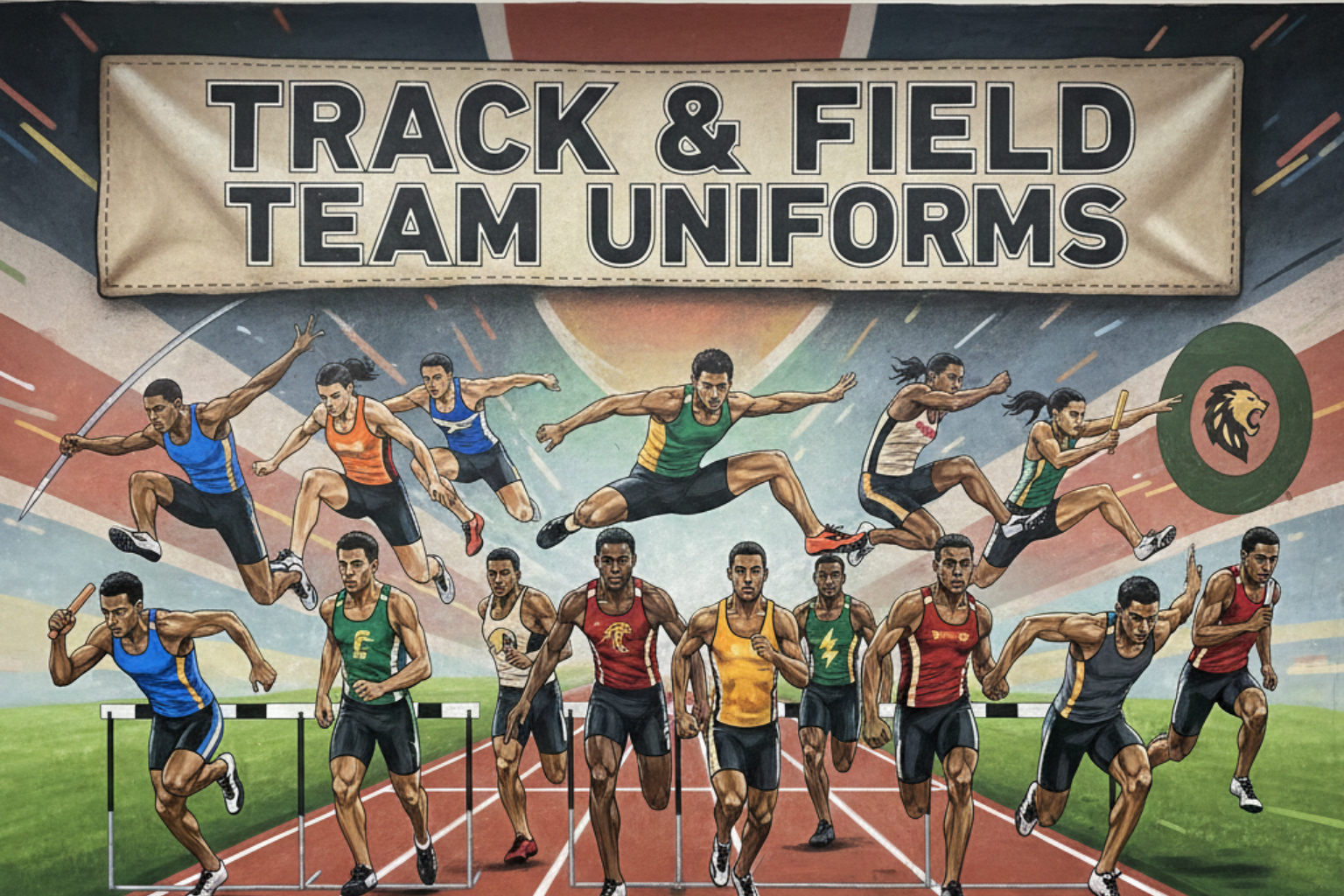 track and field team uniforms, screen print, and embroidery in Florida