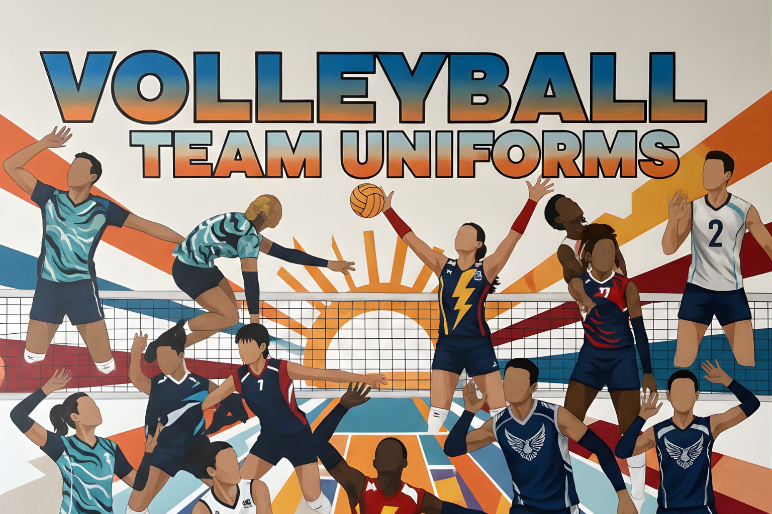 volleyball uniforms, screen print, and embroidery in Florida